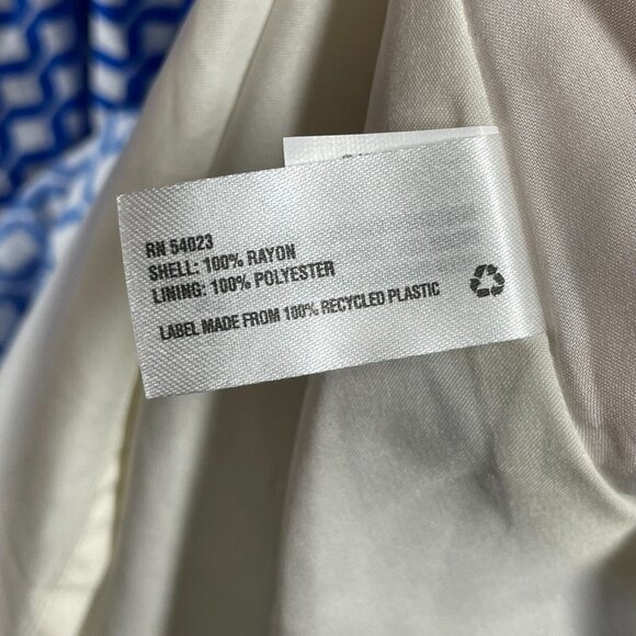 NEW Gap Dress Womens Small blue geometric blouson colorful preppy - Picture 7 of 12